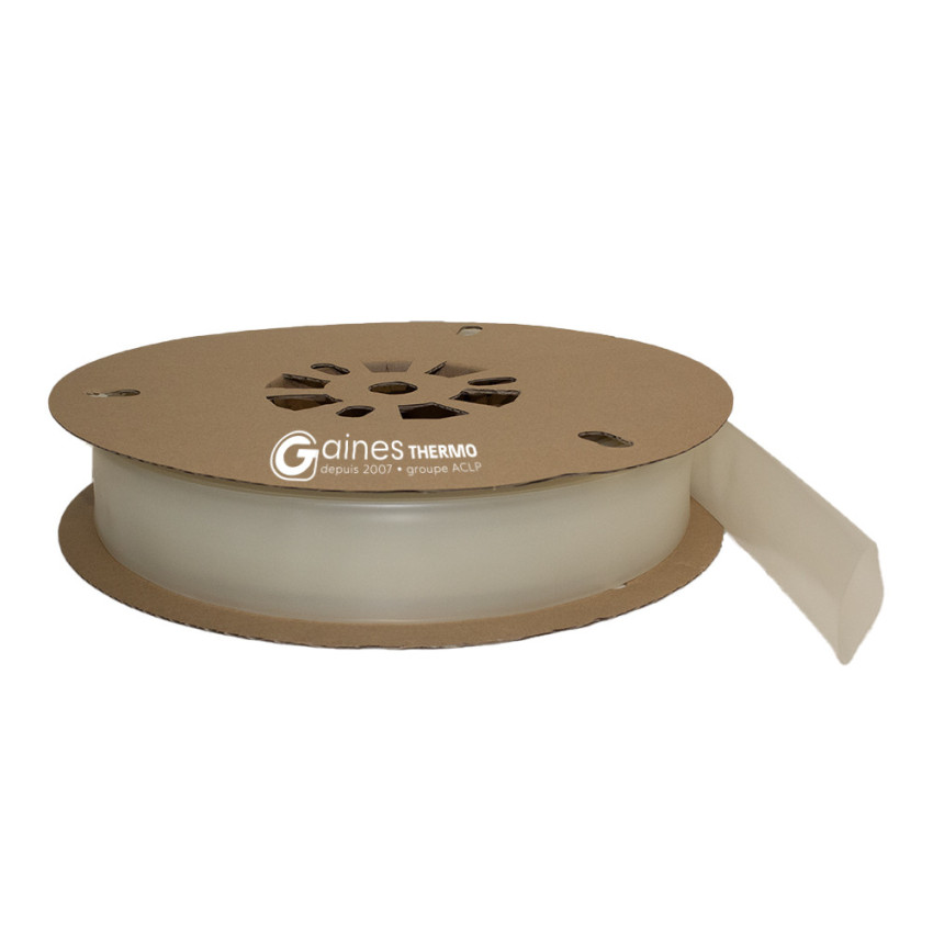 Reel high temperature Kynar® transparent flattened ratio 2-1 held up to 175° C