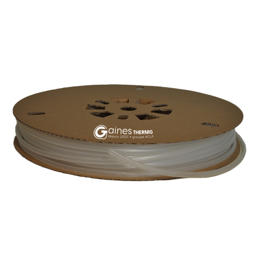 Bobine de gaine thermorétractable à paroi fine ronde transparente rétreint 3:1 tenue à 135°C