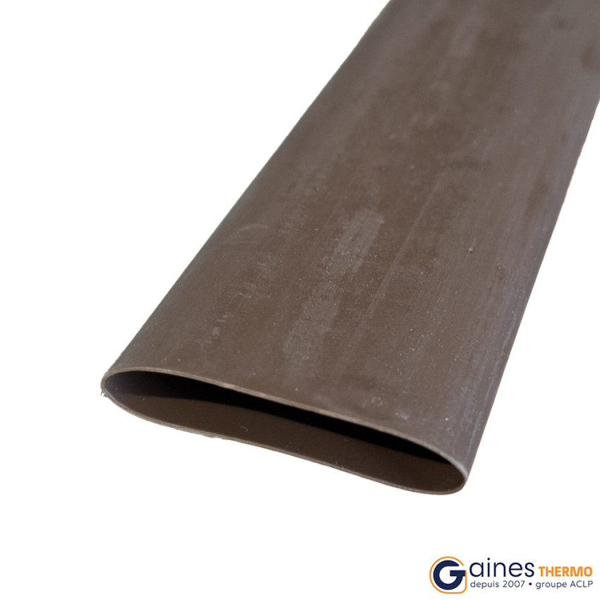 Sleeve heat shrinkable tubing Round brown ratio 2:1 held 135° C