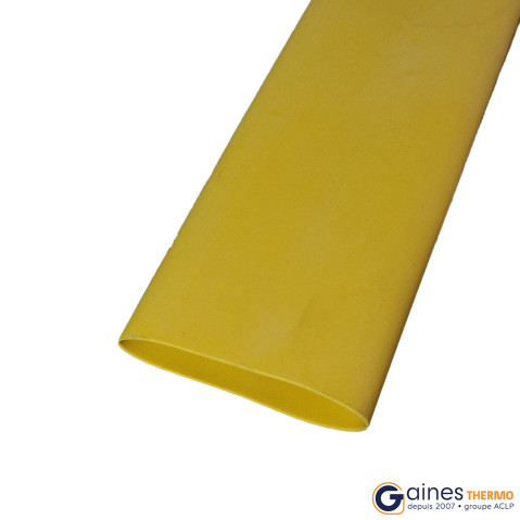 Sleeve heat shrinkable tubing round yellow ratio 2:1 held 135° C
