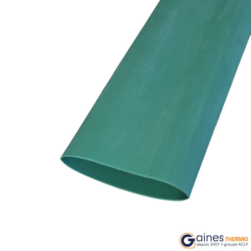 Sleeve heat shrinkable tubing round green ratio 2:1 held 135° C