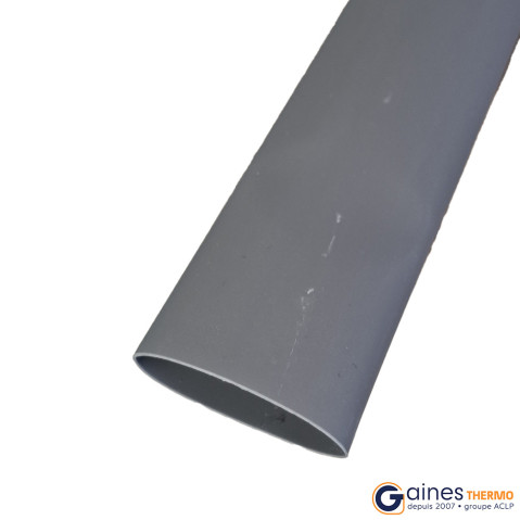 Sleeve heat shrinkable tubing round grey ratio 2:1 held 135° C