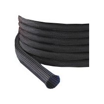 Braided Sleeves diameter 3/6 mm reel 100 m black