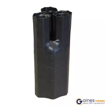 Heat shrinkable cable breakout 1 entry and 3 exits