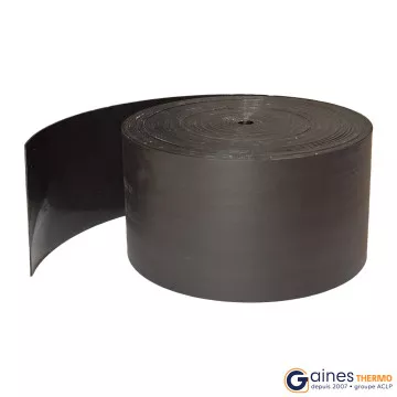 Thermoretractable tape with adhesive Black width 75 length 15m