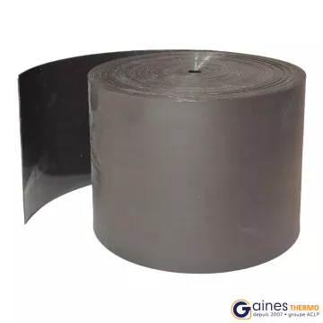 Ruban Thermorétractable avec adhésif Noir largeur 100 longueur 15m