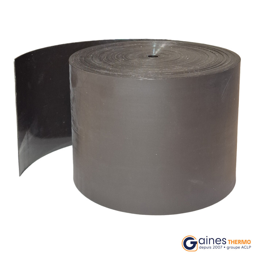 Thermoretractable tape with adhesive Black width 100 length 15m