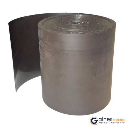 Thermoretractable tape with adhesive Black width 150 length 15m