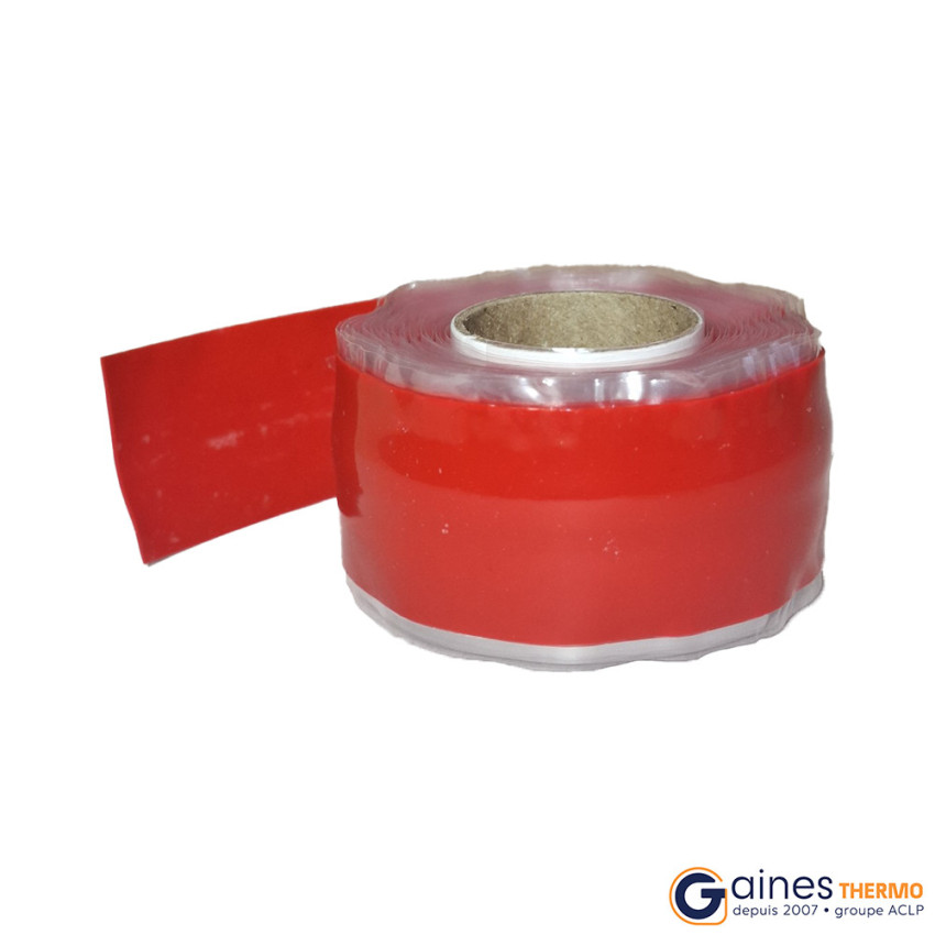 Ruban auto-vulcanisant rouge largeur 25.4 mm long 3 M