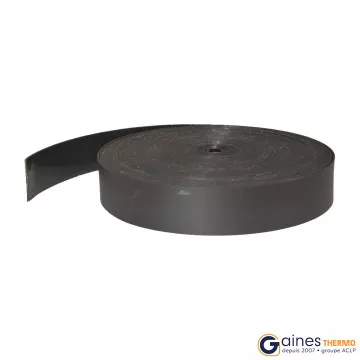 Ruban Thermorétractable avec adhésif Noir largeur 25 longueur 15m