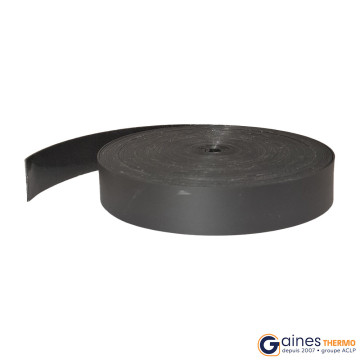 Thermoretractable tape with adhesive Black width 25 length 15m