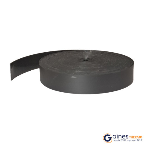 Thermoretractable tape with adhesive Black width 25 length 15m