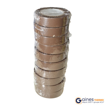 Ruban adhésif PVC brun largeur 15 mm longueur 10 m