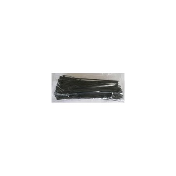 Cable clamps 9x265 mm black double head bag of 100