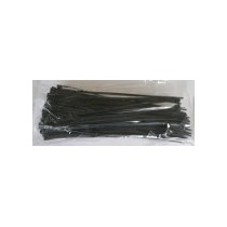 Cable ties 2.5x100 mm black pack of 10 100pcs bags