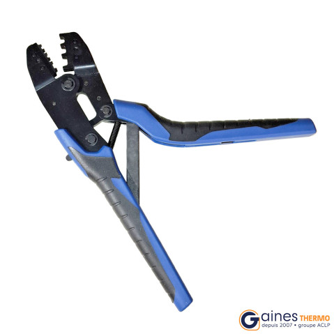 Automatic, insulated pliers to crimp