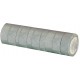 Ruban adhésif PVC gris larg 15 mm long 10 m, lot de 10 rlx