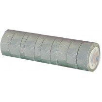 Adhesive tape pvc grey width 15 mm length 10 m, set of 10 rlx