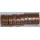 Ruban adhésif PVC brun larg 15 mm long 10 m, lot de 10 rlx