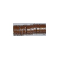 Ruban adhésif PVC brun larg 15 mm long 10 m, lot de 10 rlx