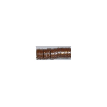 Ruban adhésif PVC brun larg 15 mm long 10 m, lot de 10 rlx