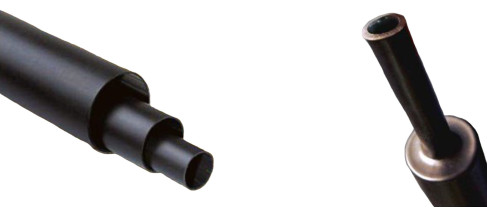 Medium-wall heat shrink tubing with adhesive