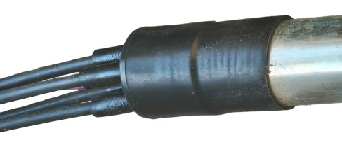 Heat shrinkable cable breakout